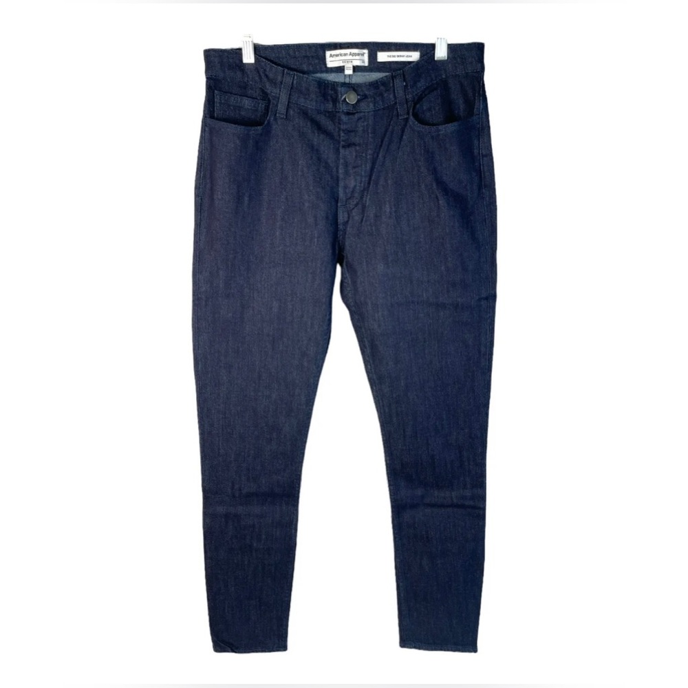 American Apparel Women SID Skinny Jeans Dark Wash Blue Size 33